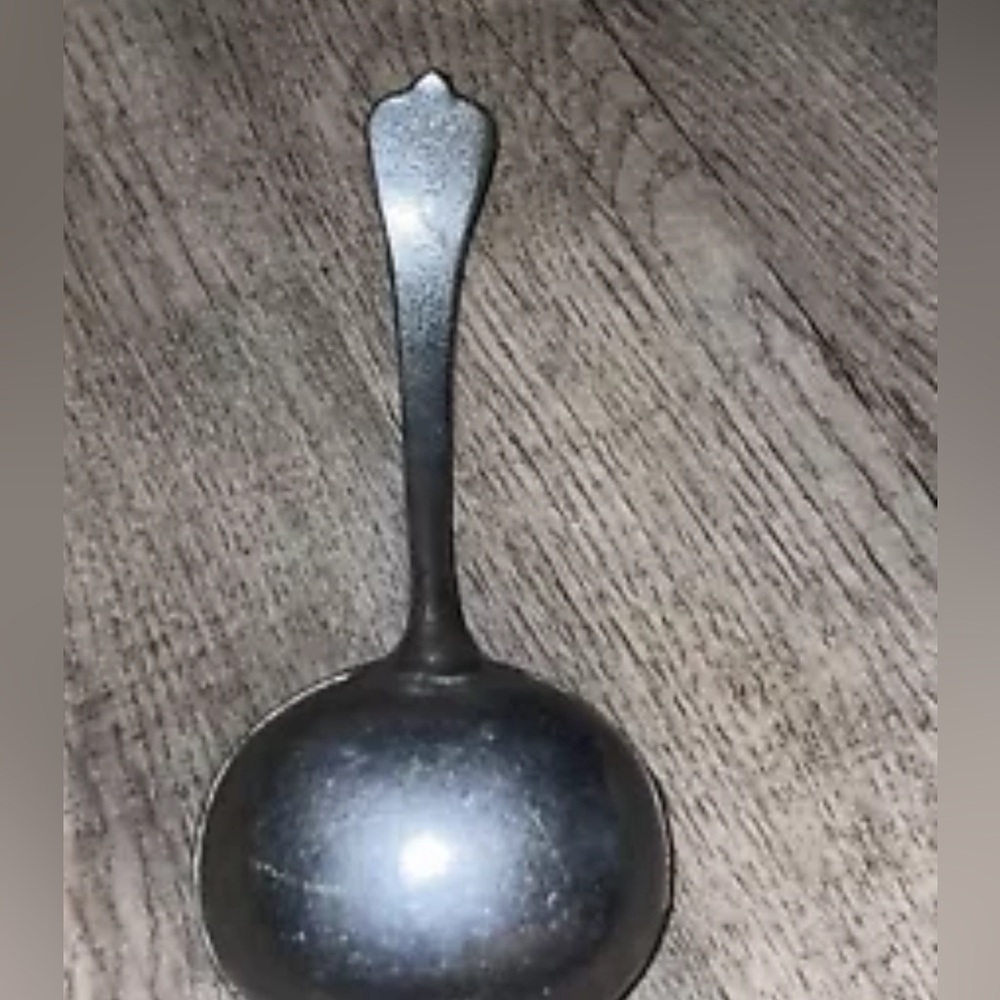Vintage Wilton Columbia Armetale Pewter Serving Spoon/Soup Tureen Ladle 8”x3” - Picture 3 of 9